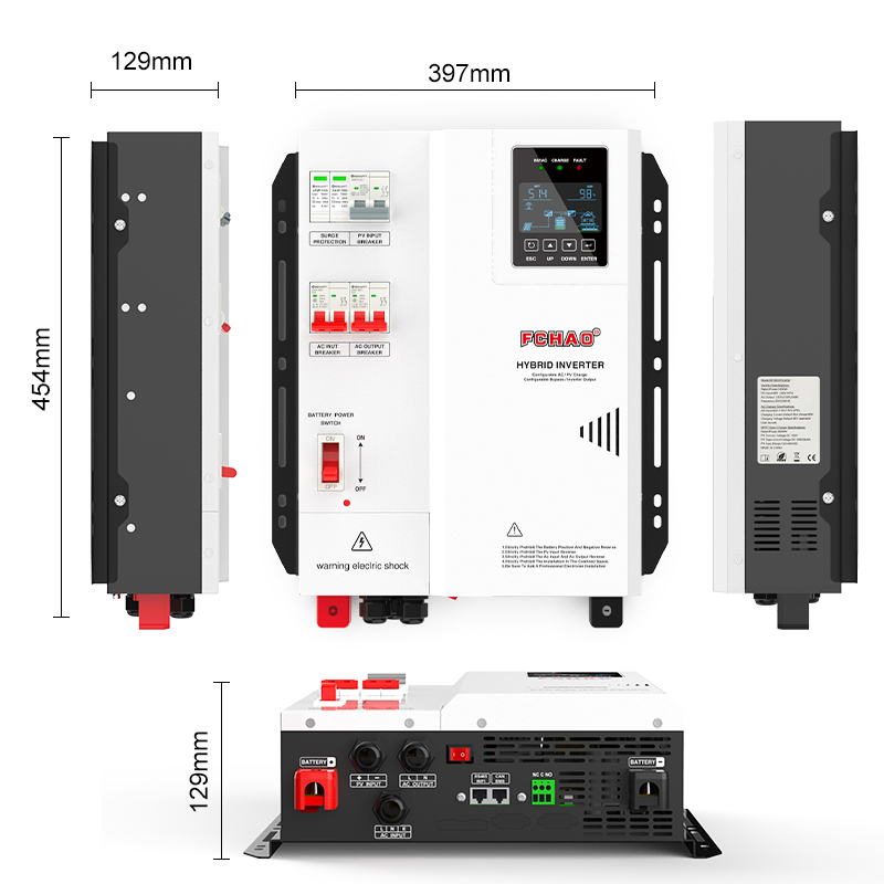 Гибридный солнечный инвертор F – обзор и цена Hybrid Solar Inverter 5.5Kw Mppt 48V