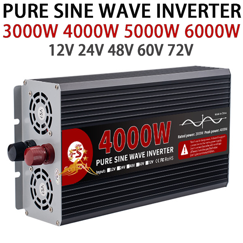 Истинный синусоидальный инверт – обзор и цена Pure Sine Wave Inverter 5000W 48V 220V