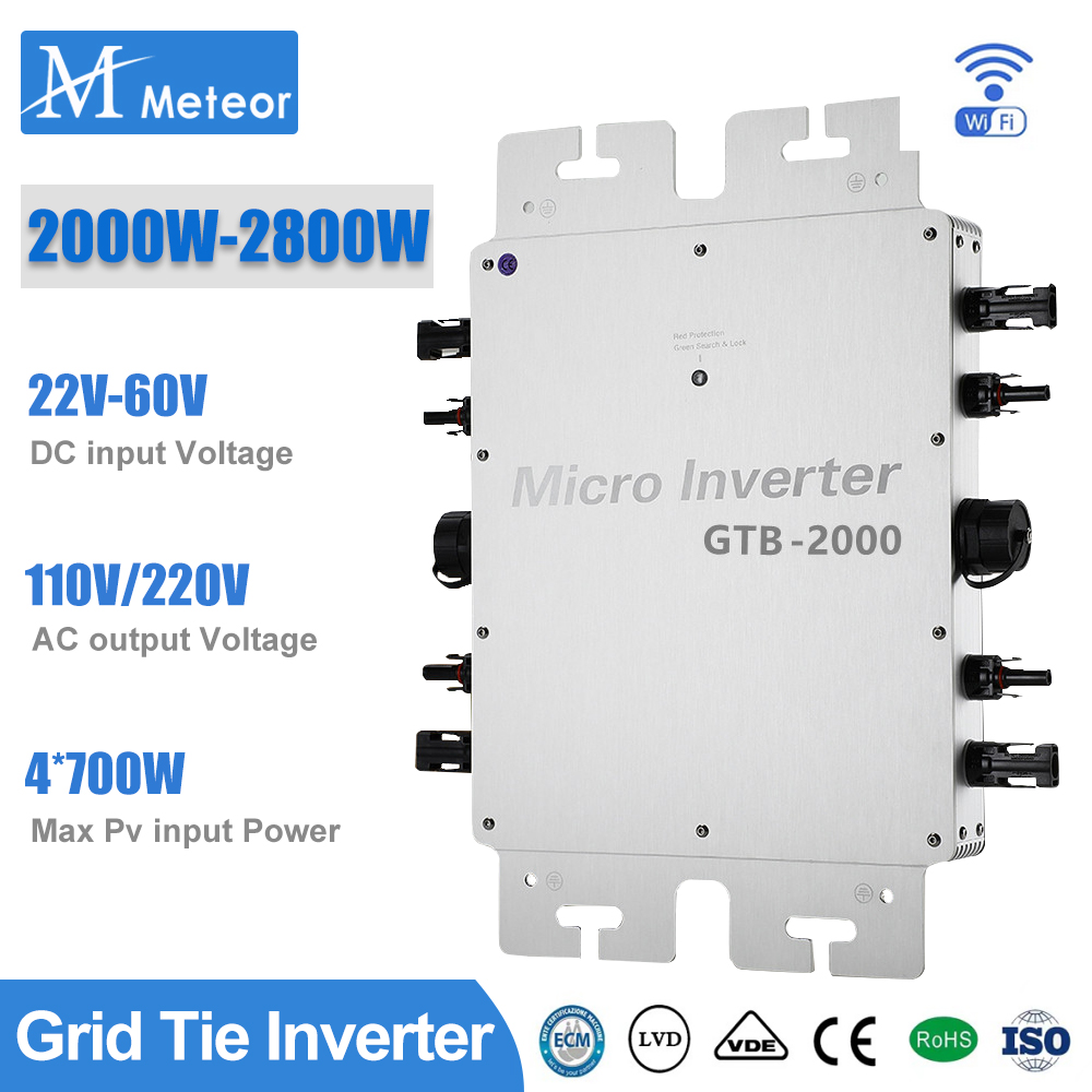 2000 Вт 2400 Вт 2800 Вт микро  – обзор и цена Grid Tie Inverter Limiter 2000W
